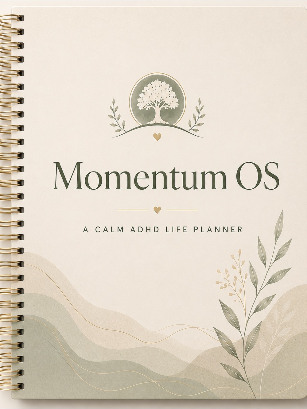 Momentum OS ADHD Planner-Calm Life System for Overwhelmed Minds-Premium  Planner